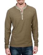 Lucky Brand Refined Cotton Henley Long-sleeve Shirt