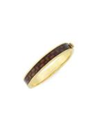 Etienne Aigner Goldtone Enamel Hinge Bangle