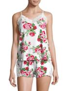 Flora By Flora Nikrooz Two-piece Floral Cami Set