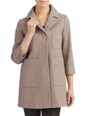 Tahari Acacia Stretch Cotton Pique Jacket