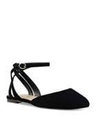 Nine West Begany Suede Ankle Strap Flats
