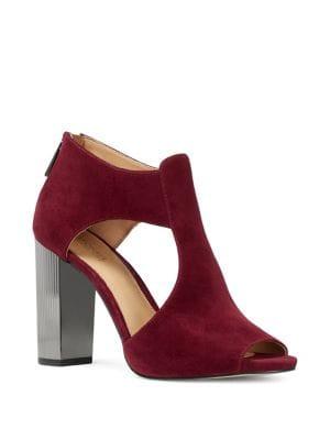 Michael Michael Kors Peep-toe Suede Pumps