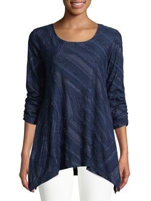 Context Scoopneck Sharkbite Hem Top