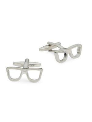 Black Brown Eyeglasses Cufflinks
