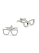 Black Brown Eyeglasses Cufflinks