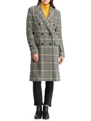 Lauren Ralph Lauren Petite Plaid Double-breasted Trench Coat