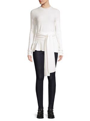 Diane Von Furstenberg Devin Merino Wool Tie-waist Sweater