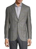 Jack Victor Tonal Windowpane Wool Sportscoat