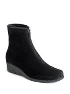 La Canadienne Sharlina Faux Fur Waterproof Wedge Ankle Boots