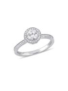 Sonatina 14k White Gold And 0.5 Tcw Diamond Halo Engagement Ring