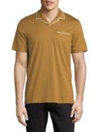 Michael Kors Piped Johnny Collar Cotton Polo