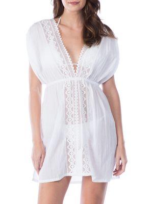 Lauren Ralph Lauren Lace-trimmed Cotton Coverup