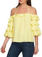 1.state Off-the-shoulder Ruffle Top