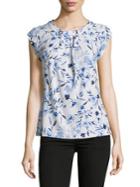 Karl Lagerfeld Paris Floral Bow Tee