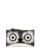 Kate Spade New York Dashing Beauty Penguin Mikey Faux Leather And Faux Fur Bi-fold Wallet