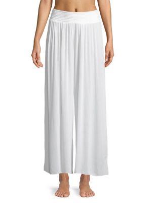 Elan Smocked Wide-leg Pants