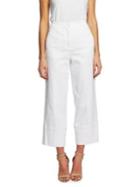 Cece Meadow Monet High-rise Cotton Blend Wide-leg Pants