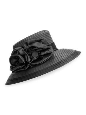 Giovannio Taffeta Braid Lampshade Dress Hat