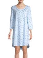 Carole Hochman Printed Three-quarter Sleeve Night Dress