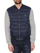 Original Penguin Hybrid Knit Quilted Long-sleeve Jacket