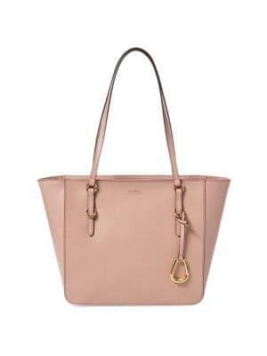 Lauren Ralph Lauren Medium Saffiano Leather Shopper