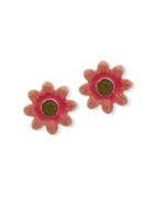 Anne Klein Crystal Flower Clip Earrings