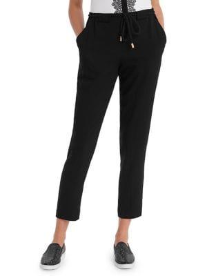 Karl Lagerfeld Paris Drawstring Cropped Pants