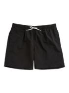 Black Brown Pocketed Swim Trunks