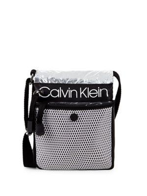 Calvin Klein Tabbie Metallic Mesh Crossbody Bag