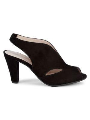 Carvela Arabella Cutout Suede Mules