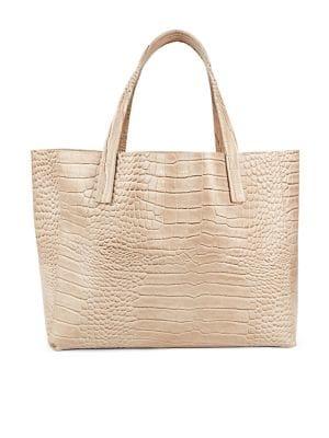 Kurt Geiger London Violet Leather Tote Bag