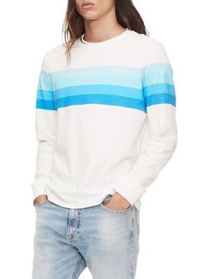 Calvin Klein Jeans Striped Long-sleeve Cotton Tee