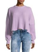 Free People Festival Pier Pullover Slouch Cropped Sweater