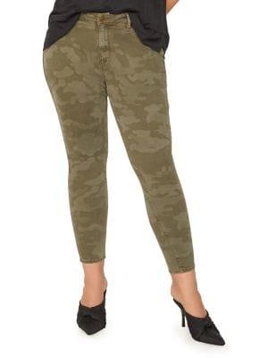 Sanctuary Social Standard Skinny Ankle Camo Jeans