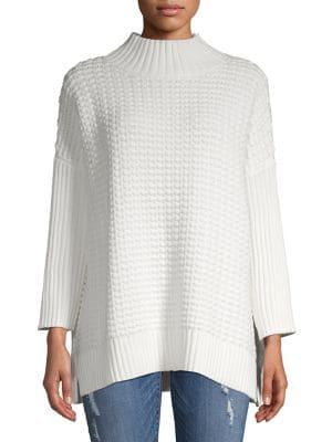 French Connection Cowl Neck Textured Knit Sweater