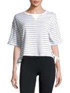 Calvin Klein Performance Striped Cropped Top