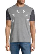 Calvin Klein Jeans Arched Logo Heathered Tee