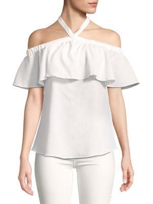 Michael Michael Kors Ruffled Halter Top