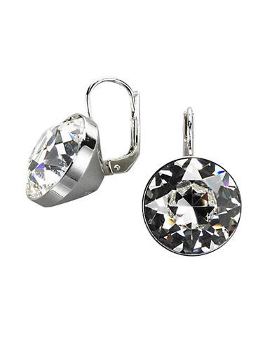 Bezel-set Swarovski Crystal Drop Earrings