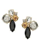 A.b.s. By Allen Schwartz Cluster Stone Earrings