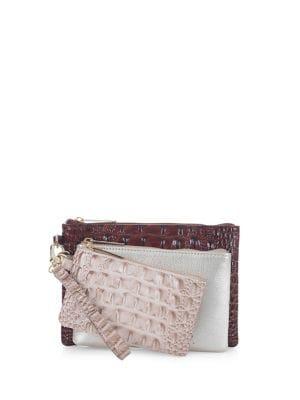 Brahmin Set Of Three Holly Wristlet