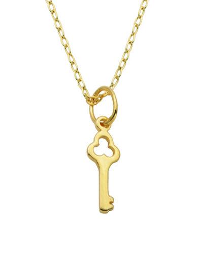 Lord & Taylor Sterling Silver Key Pendant Necklace