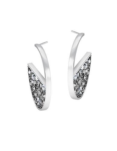 Crystaldust Swarovski Crystal Hoop Pierced Earrings