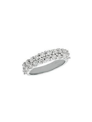 Morris & David 1.5 Tcw Diamond And 14k White Gold Ring