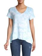 Calvin Klein Performance Tie Dye Asymmetric Hem T-shirt