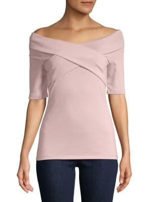 Lord & Taylor Off-the-shoulder Wrap Top