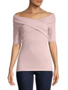 Lord & Taylor Off-the-shoulder Wrap Top