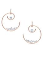 Swarovski North Rose Goldtone Hoop Pierced Earrings