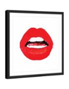 Marmont Hill Red Lips Framed Painting Print