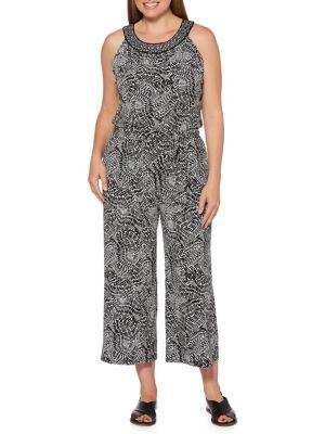 Rafaella Classic Printed Jumpsuit